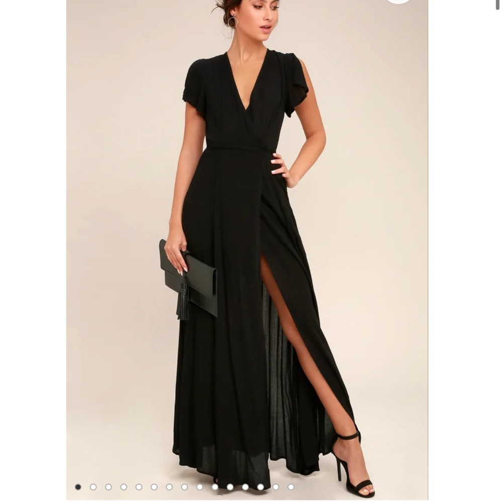 Lulus long black dress